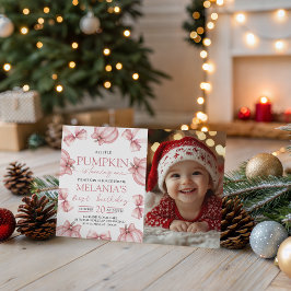 Invitación Little Pumpkin Photo Invitation