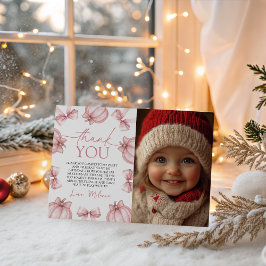 Invitación Little Pumpkin Photo Thank You