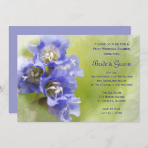 Invitación Little Purple Garden Flowers Post Boda Brunch
