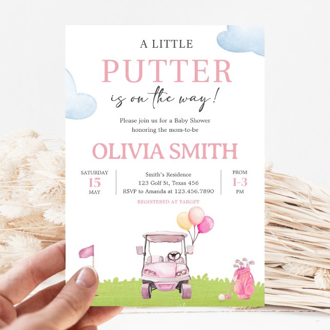 Invitación Little Putter Golf Baby Shower (Subido por el creador)