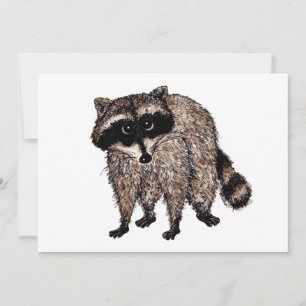 Invitación Little Raccoon
