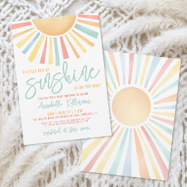 Invitación Little Ray Of Sunshine Baby Shower