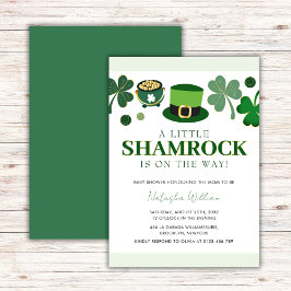 Invitación Little Shamrock St Patrick's Day Baby Shower