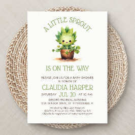 Invitación Little Sprout Baby Shower