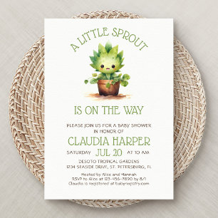 Invitación Little Sprout Baby Shower
