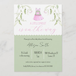 Invitación Little Sprout Baby Shower Invitation