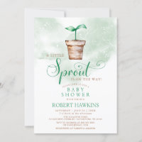 Little Sprout está en el Camino de Baby Shower Gar