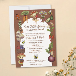 Invitación Little Sprout Farmer's Market Couples Baby Shower