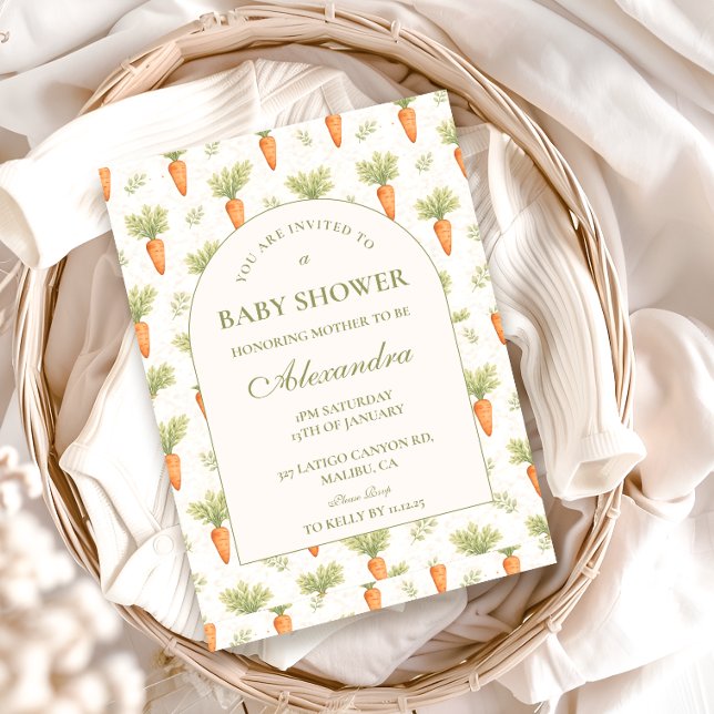 Invitación Little Sprout Rustic Garden Baby Shower (Subido por el creador)