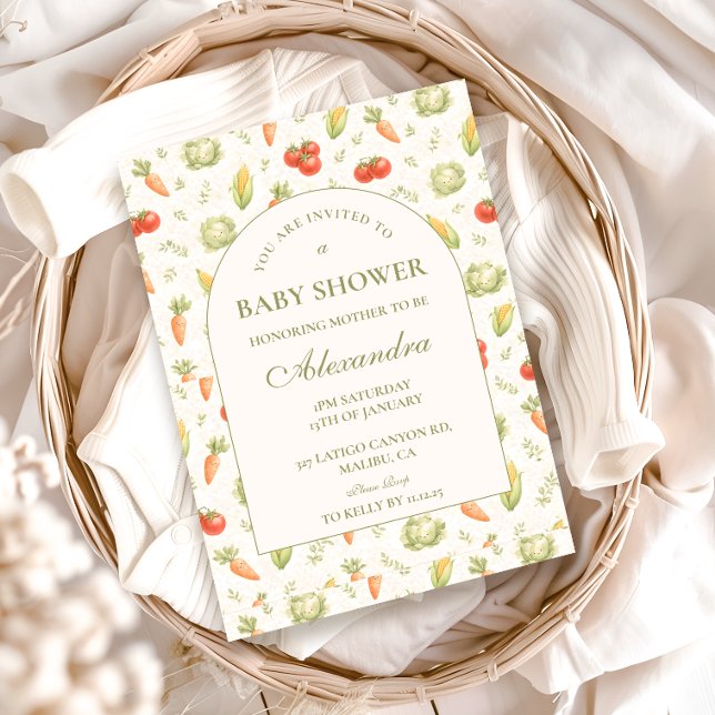 Invitación Little Sprout Whimsical Garden Baby Shower (Subido por el creador)