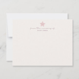 Invitación Little Star Nursery Stationery Note Card