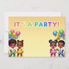 Invitación Little Stars First Birday Bash