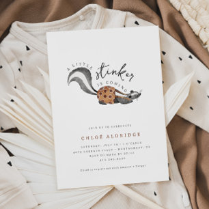 Invitación Little Stinker Woodland Animal Baby Shower
