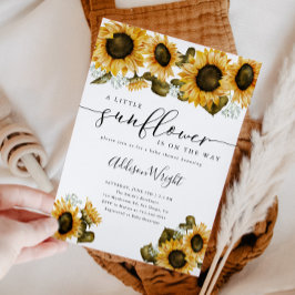 Invitación Little Sunflower Baby Shower