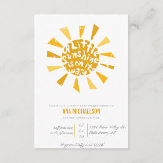 Invitación Little Sunshine Baby Shower