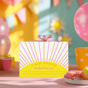 Invitación Little Sunshine está en camino de la Baby Shower n