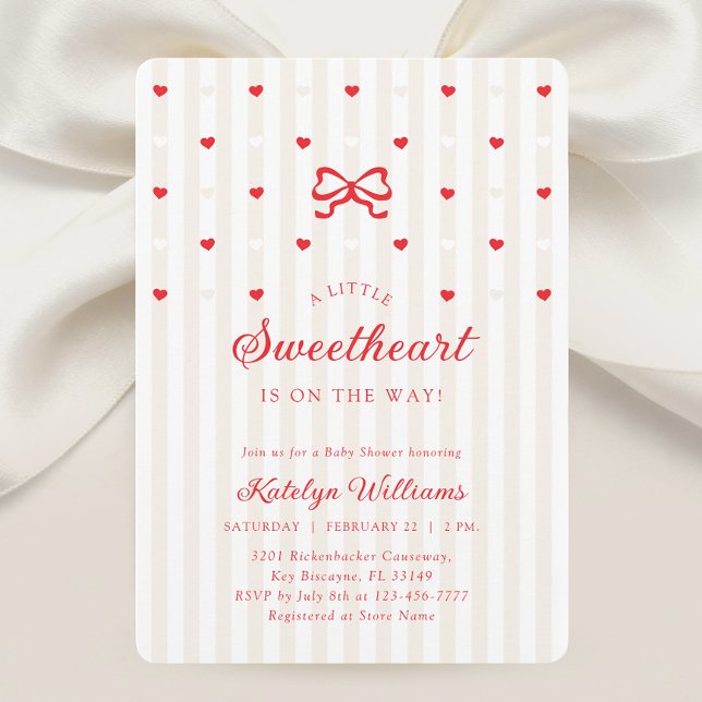 Invitación Little Sweetheart Gender Neutral Baby Shower (Subido por el creador)