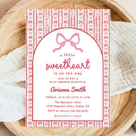 Invitación Little Sweetheart Valentine Baby Shower Invitation