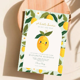 Invitación Little Sweetie está en el camino Lemon Baby Shower