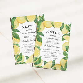 Invitación Little Sweetie Lemon Baby Shower
