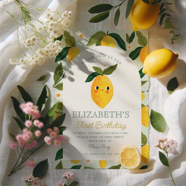 Invitación Little Sweetie Lemon se está volviendo un cumpleañ (Subido por el creador)