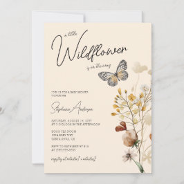 Invitación Little Wildflower Baby Shower
