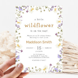 Invitación Little Wildflower Baby Shower