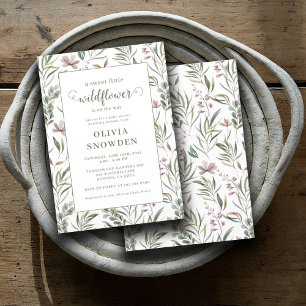 Invitación Little Wildflower Baby Shower