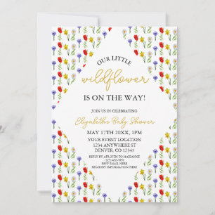 Invitación Little Wildflower Baby Shower