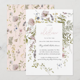 Invitación Little Wildflower Floral Baby Shower