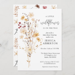 Invitación Little Wildflower Flower Baby Shower