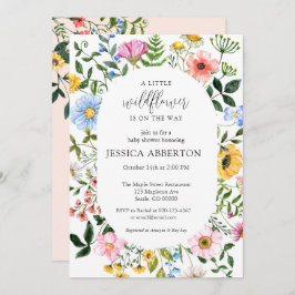 Invitación Little Wildflower Flower Baby Shower
