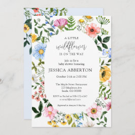 Invitación Little Wildflower Flower Baby Shower