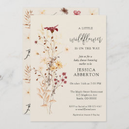 Invitación Little Wildflower Flower Baby Shower