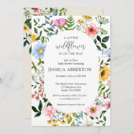 Invitación Little Wildflower Flower Baby Shower