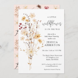 Invitación Little Wildflower Flower Baby Shower
