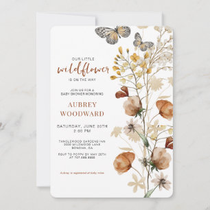 Invitación Little Wildflowers Baby Shower