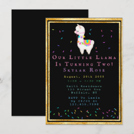 Invitación Llama 00.ª Fiesta