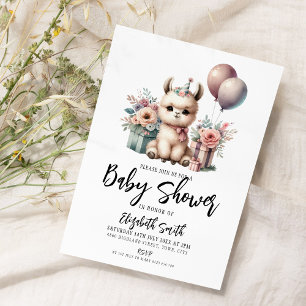 Invitación Llama Baby Shower