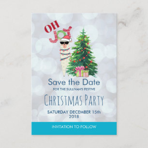 Invitación Llama de Guay a Silver Bokeh y Icy Blu guardan la