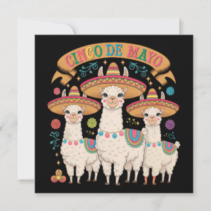 Invitación Llama gracioso Cinco De Mayo Fiesta Fiesta