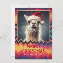Invitación Llama navidades