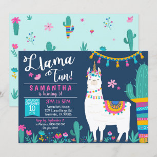 Invitación Llamacorn Invitation - Llamacorn Fun Invitation