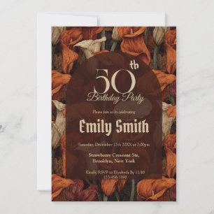Invitación Llamadas Hermosas Los Lirios Encantan Cumpleaños