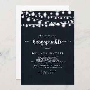 Invitación Llamadas rusas a la luz caligráfica Bebé Sprinkle