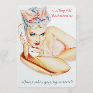 Invitación Llamadas telefónicas retro divertidas chismes boda