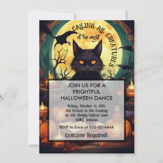 Invitación Llamando a todas las Criaturas de la Noche