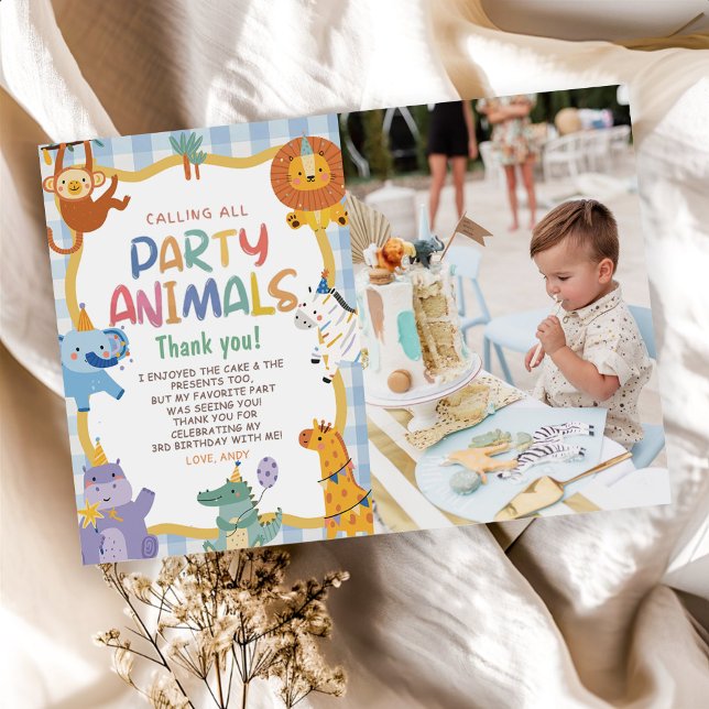Invitación Llamando a todos los animales de fiesta Cumpleaños (Subido por el creador)