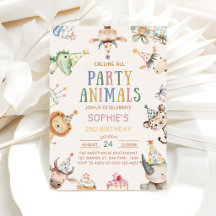 Llamando a todos los animales de fiesta Cumpleaños