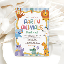 Invitación Llamando a todos los animales de fiesta Cumpleaños
